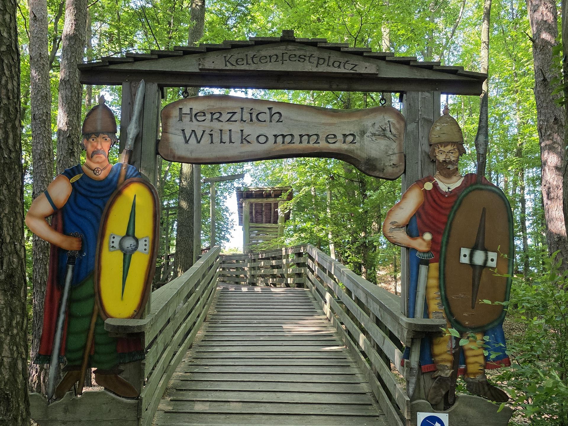 barrierearme Zufahrt zum Kelten-Gelände