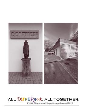 Holz Eulen Statue und Dorftreff