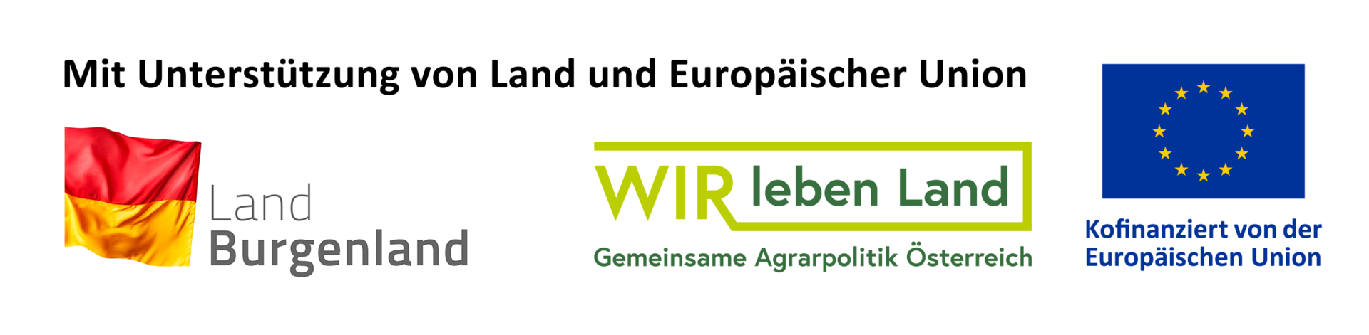 Förderhinweis Logo der EU und Land Burgenland