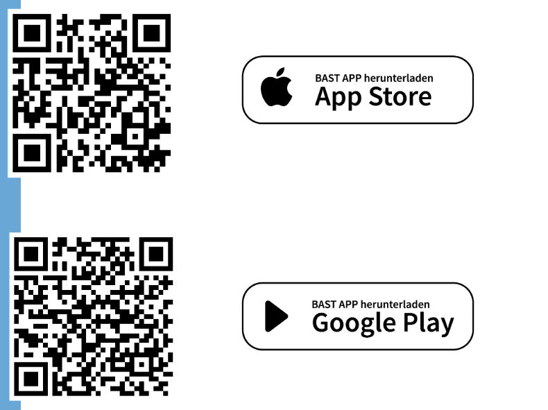 QR Code zum Download der BAST APP